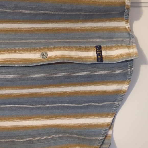 90s Arizona Jean Company Denim Button Down Shirt Medium Cotton - Picture 4 of 5